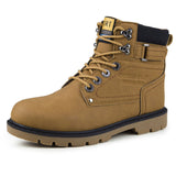 Tangnest Rubber Boots Men 2017 Autumn Casual Working Boots Fashion Male Ankle Boots Solid High Top Platform Shoes Man XMX496