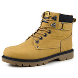 Tangnest Rubber Boots Men 2017 Autumn Casual Working Boots Fashion Male Ankle Boots Solid High Top Platform Shoes Man XMX496