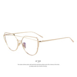 MERRY'S Women Cat Eye Eyewear Frames Twin-Beams Women Optical Eyeglasses Gold Glasses Frames S'7882