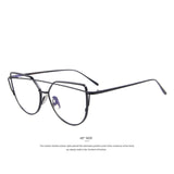 MERRY'S Women Cat Eye Eyewear Frames Twin-Beams Women Optical Eyeglasses Gold Glasses Frames S'7882