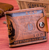 Flying birds men Wallet short dollar price Leather Wallets Clutch money purse men bags high quality credit card holder LM3854fb