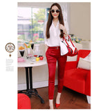 2 pieces set 2017 Women Clothing 2 Pieces Lady Clothing Set Large Size S-XL/2XL Summer Three Quarter Sleeve Chiffon Blouse+pants