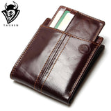 New Travel RFID Wallet Genuine Leather Men Wallets With Detachable Credit Card Holder Purses Carteira Masculina RFID Protection