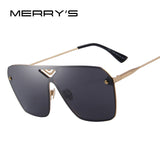 MERRY'S Men Summer Mirror Sun glasses Women Brand Design Integrated Eyewear Shield Sun glasses Oculos de sol UV400