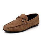 Tangnest 2017 Spring New Man Loafers Fashion PU Leather Shallow Round Toe Solid Man Flats Men Casual Peas Driving Shoes XMR2568