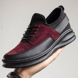 Tangnest Men Shoes 2017 Autumn Newest Fashion British Style Mens Shoes Height Increasing Man Flat Platform Shoe 3 Colors XMR2105