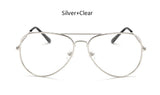 TSHING Women Aviation Clear Glasses Frame Feamle Ocean Transparent Sunglasses Fashion Brand Designer Men Optical Glasses