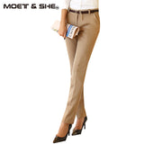 New Fashion Spring and Summer Plus Size Women's Clothing 3XL Khaki Pencil Pants Ladies Mid Waist Elastic Trousers B712314Y