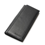 3 Folder New Brand Men Wallets 100% Genuine Leather Wallets Male Purse Card Holder Black Long Wallets