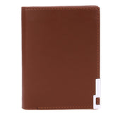 New Men PU Leather Short Vertical Wallet Card Holder Purse Metal Edge Casual Soild Men Wallets Coin Pocket Purse Male Wallet