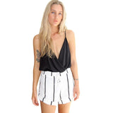 Women summer playsuit 2017 Fashion Backless Jumpsuit Beach Wear Backless Rompers Sleeveless Overalls Casual Jumpsuit Short