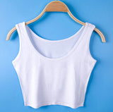 E126 2017 Spring Summer Women Clothing Cropped Tops Bottoming Halter Short Sleeve Waist Crop