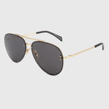 ROYAL GIRL Fashion New Women Sunglasses Metal Frame Glasses Brand Designer Glasses Female Twin Beams Eyewear Women  UV400 ss140