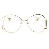 ROYAL GIRL Fashion sunglasses clear lens Women Glasses UV400 protection Personality Exaggerated Men Sun Glasses SS051