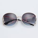 ROYAL GIRL Unique Women Sunglasses Retro Oval Glasses shades New Metal Frame Gradient Brown Film ss112