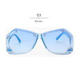 ROYAL GIRL Rimless Sunglasses Women Retro Square Oversized Summer Ombre Sun Glasses ss166