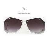 ROYAL GIRL Rimless Sunglasses Women Retro Square Oversized Summer Ombre Sun Glasses ss166