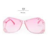 ROYAL GIRL Rimless Sunglasses Women Retro Square Oversized Summer Ombre Sun Glasses ss166