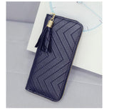 Vogue Star women wallet high quality leather dollar price tassel women purse card holder Carteira Feminina  LB231