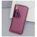 Vogue Star women wallet high quality leather dollar price tassel women purse card holder Carteira Feminina  LB231