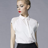 Summer Style Blouse Women Fashion White Chiffon Elegant Shirt Female Work Wear Office Ladies OL Tops Women Clothing T65320R