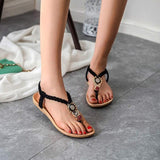 2016 Ladies Summer Bohemia Sweet Beaded Sandals Clip Toe Sandals Women Beach Shoes sandals zapatos mujer #25