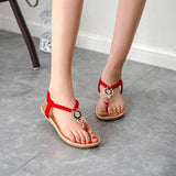 2016 Ladies Summer Bohemia Sweet Beaded Sandals Clip Toe Sandals Women Beach Shoes sandals zapatos mujer #25