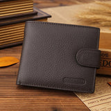 JINBAOLAI Brand Genuine Leather Men Wallet Men's Short Purse Men Bags Coin Wallets Clip Cowhide Mens Wallet #ZTYW
