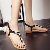 2017 women sandals bohemia flower Summer women Shoes Slip-on flats sandals Casual ladies shoes sandalias mujer big size #4M