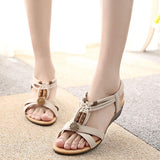 2016 Summer Women's Shose Women Casual Peep-toe Flat Buckle Shoes Roman Summer Sandals Adult sandals zapatos mujer #25