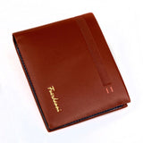 carteras mujer 2016  Men  Men Leather Card Cash Receipt Holder Organizer Bifold Wallet Stripe Purse Wallets sacoche homme #25