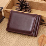 Wallets For carteras mujer 2016 Receipt Holder Organizer Bifold Men Wallet Short Purse Leather Card Cash Bag sacoche homme