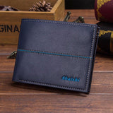 2016 carteras mujer Men Leather ID credit Card holder Clutch Coin Purse Fshion Wallet Leather Men Business Wallets
