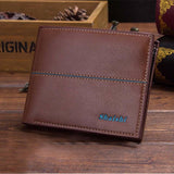 2016 carteras mujer Men Leather ID credit Card holder Clutch Coin Purse Fshion Wallet Leather Men Business Wallets