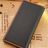 2016 Fashion Men Wallets Leather Long Purse Card Cash Receipt Holder Organizer Bifold Wallet  carteras mujer sacoche homme #25