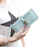 2016 Women Wallets carteras mujer Womens Long Lovely Bifold Leather Wallet Card Holder Wallet Ladies Purse sacoche homme #25