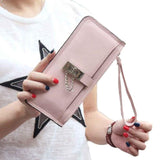 2016 Women Wallets carteras mujer Womens Long Lovely Bifold Leather Wallet Card Holder Wallet Ladies Purse sacoche homme #25