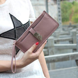 2016 Women Wallets carteras mujer Womens Long Lovely Bifold Leather Wallet Card Holder Wallet Ladies Purse sacoche homme #25