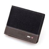 2015 HOT Mens PU Leather Bifold Money Card Holder Wallet Coin Purse carteiras dos homens