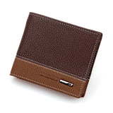 2015 HOT Mens PU Leather Bifold Money Card Holder Wallet Coin Purse carteiras dos homens