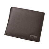 JINBAOLAI Men Wallets Bifold Stripe Wallet Leather Mens Mini Wallet Credit/ID Card Holder Billfold Purse #4M