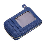 Women Leather card holder wallet case Credit Business wallets for plastic cards #5M