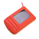 Women Leather card holder wallet case Credit Business wallets for plastic cards #5M