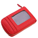 Women Leather card holder wallet case Credit Business wallets for plastic cards #5M