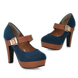 BONJOMARISA Big Size 34-43 Women Pumps Sexy Mary Janes Shoes Gladiator High Heels Party Wedding Shoes Office Lady Platform Pumps